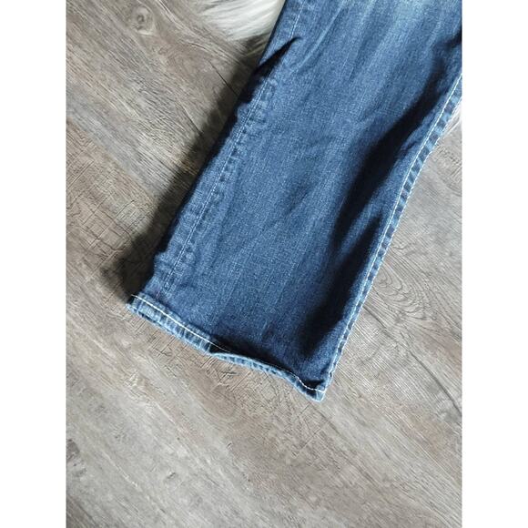 EUC Vigoss White Stitching Faded Slim Boot Jeans - Size 9/10 - Picture 4 of 9